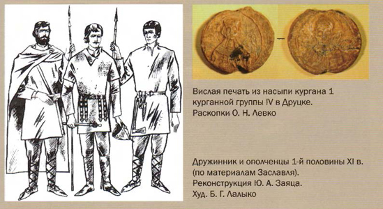 Реконструкция внешнего вида дружинника и ополченца XI в.