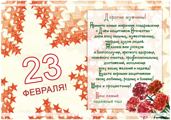 С Днём защитника Отечества!