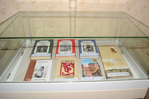 Выстава падчас творчага вечара Навума Гальпяровіча