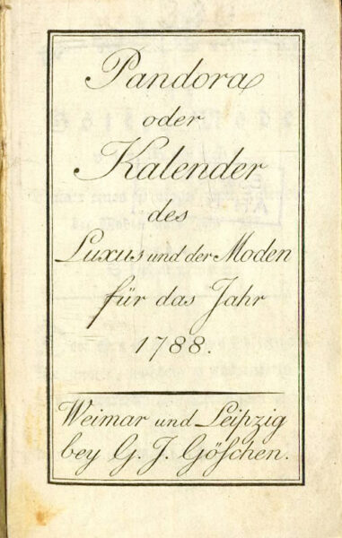 О журналах роскоши и моды XVIII–XIX вв.