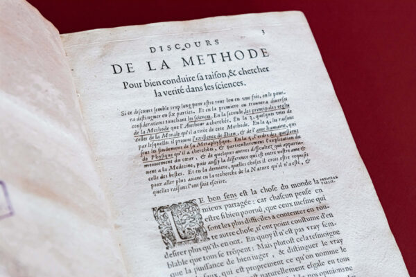 Выданне Рэнэ Дэкарта “Discours sur la methode” 1637 г.