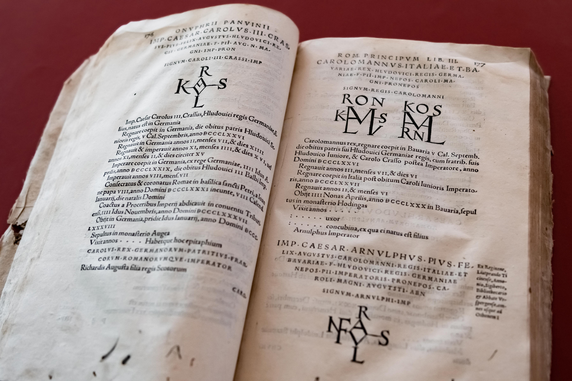 «Romanorum principum et eorum quorum maxima in Italia imperia everunt»