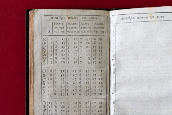 «Календарь или месяцеслов…» и «Беларускi календар» из фондов ЦНБ