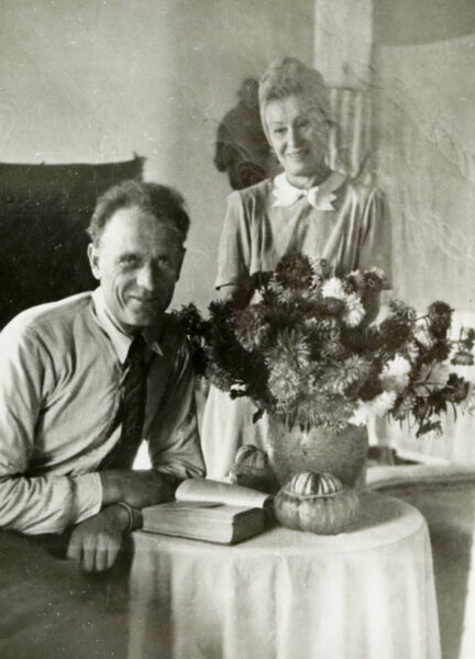 А. Пальчевский с женой Т. Цулукидзе. 1954 г.