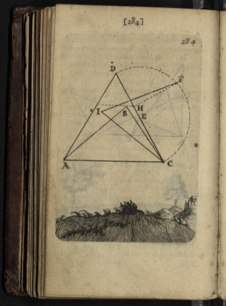 «Прыёмы цыркуля і лінейкі», 1709 г.