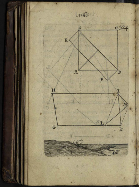 «Прыёмы цыркуля і лінейкі», 1709 г.