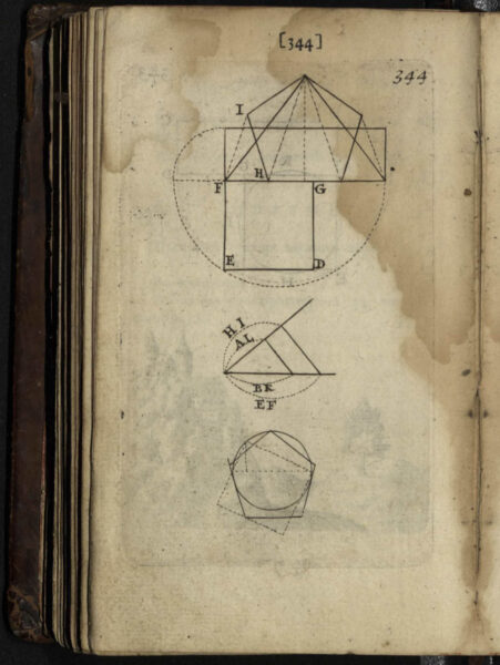 «Прыёмы цыркуля і лінейкі», 1709 г.