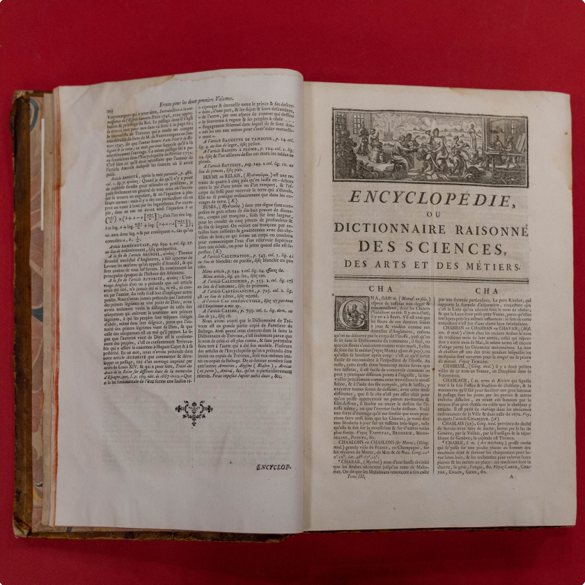 «Encyclopédie, ou Dictionnaire raisonné des sciences, des arts et des métiers. T. 1. A.»