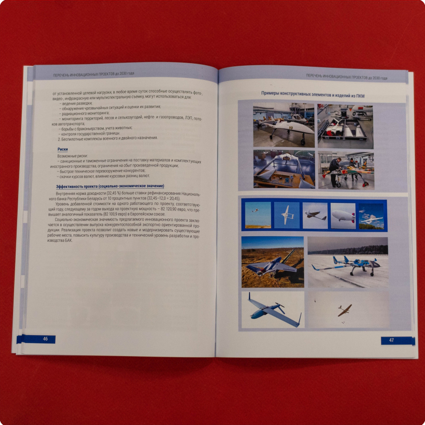 Перечень инновационных проектов до 2030 года